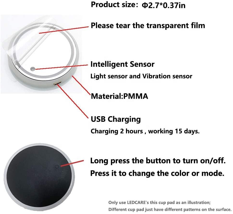 Customizable LED Car Cup Holder Expander with Motion Sensor - Shuntour ST-CCL01 | Alibaba.com